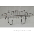 Chrome Corner Rack With Two Hooks